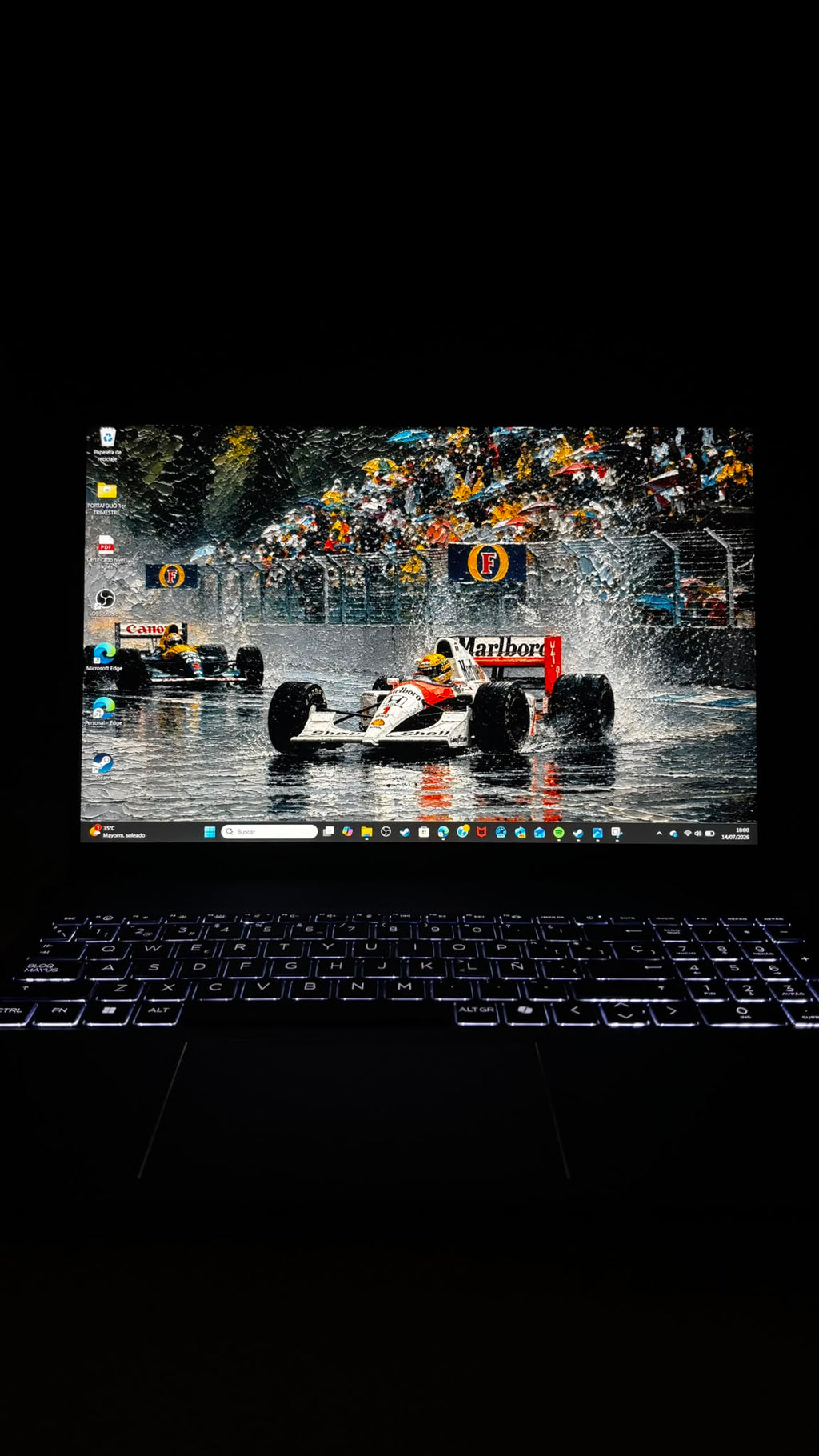 Ayrton Senna+F1 Wallpaper Pack – 2 Premium HD Wallpapers